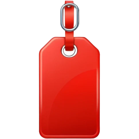 Tag vermelha emoji