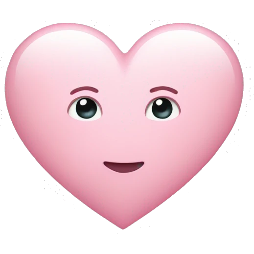 Light pink heart emoji