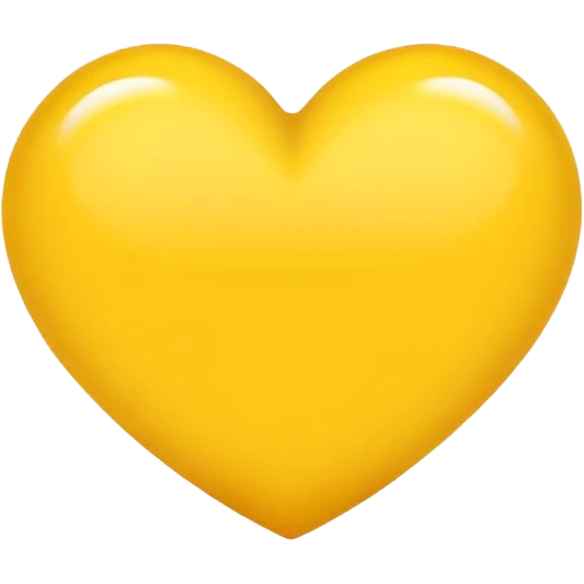 yellow heart outline emoji