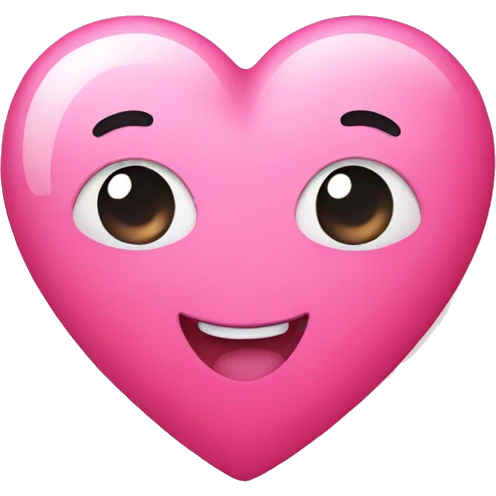 pink kawaii heart emoji