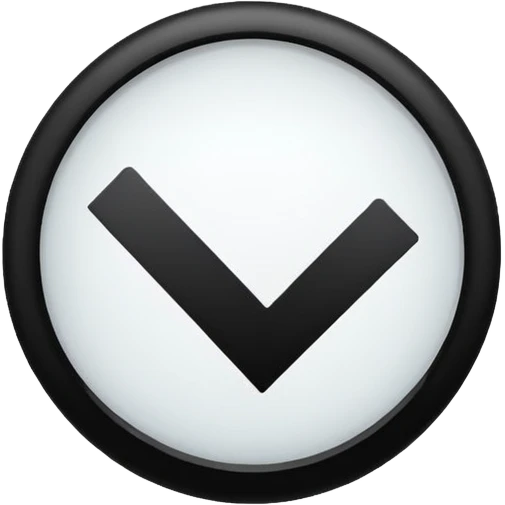 Black circle with a check mark on it emoji