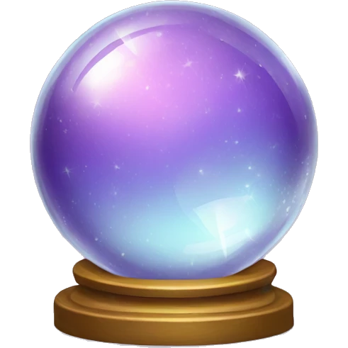 crystal ball sparkles emoji
