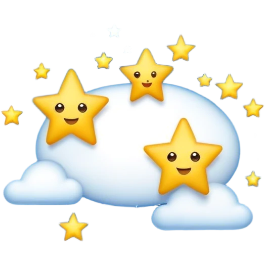 Stars across the sky at night emoji