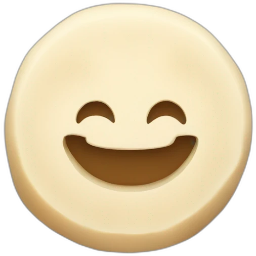 round tofu with a grid pattern on top emoji