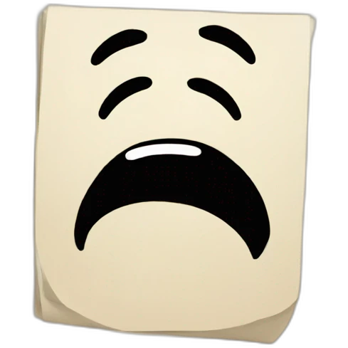 sad document emoji