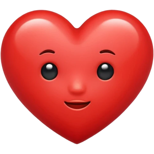 Cute heart emoji