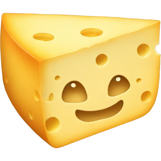 cheese with hiddenmouth emoji