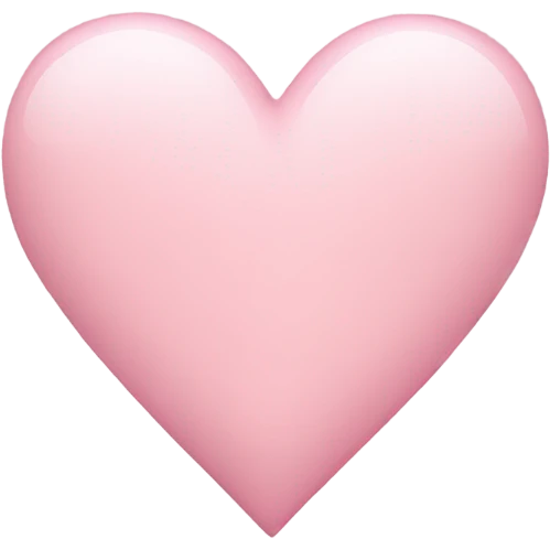 light pink heart emoji