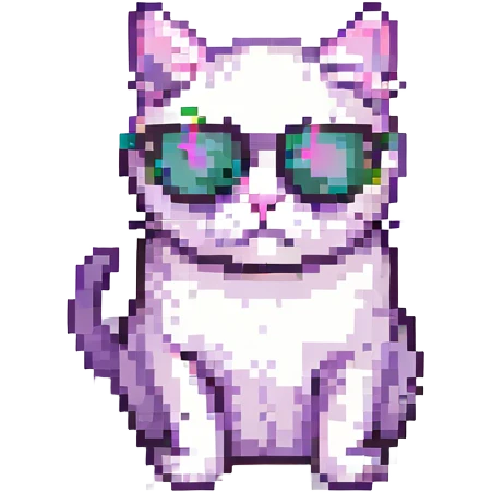A cat wearing sunglasses emoji