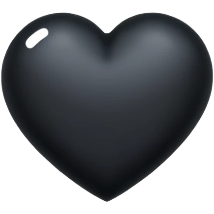 make the heart all black emoji