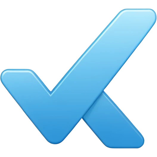 Este emoji✅en azul emoji