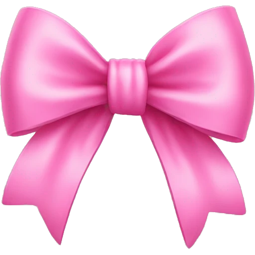 Pink bow emoji