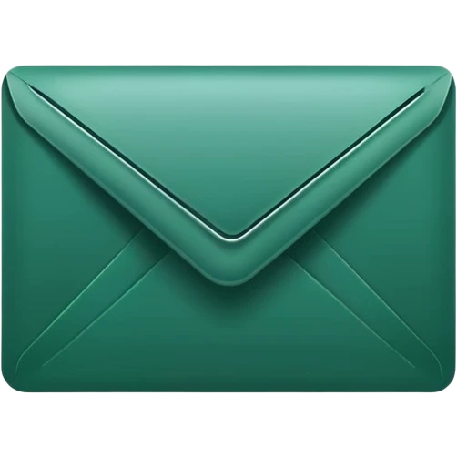 dark green telegram icon envelope without background emoji