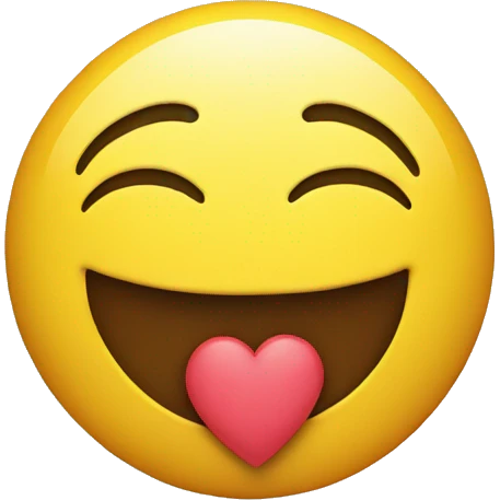 Smiley face with heart emoji