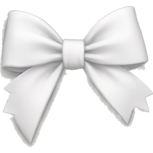 white bow emoji