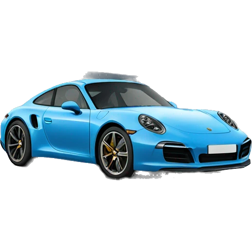 Blue Porsche  emoji