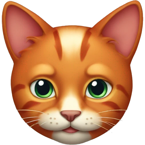 Red cat  emoji