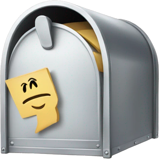 mailbox with feet emoji