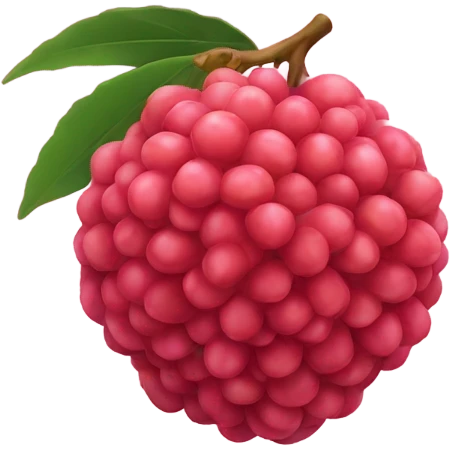 Lychee emoji