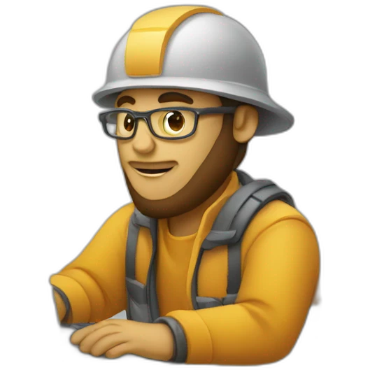 programmer working on laptoop emoji