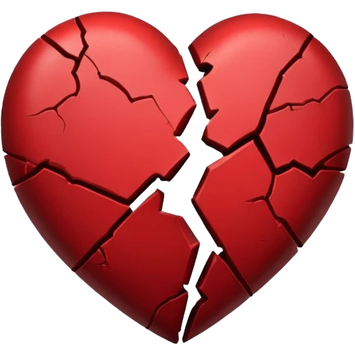 broken heart dark red emoji