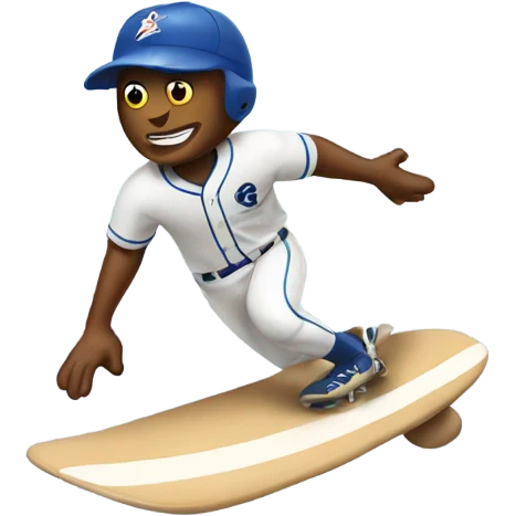 Baseball surfing  emoji