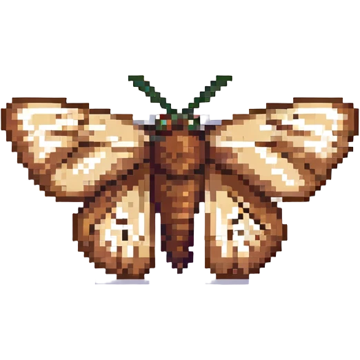 brown moth emoji