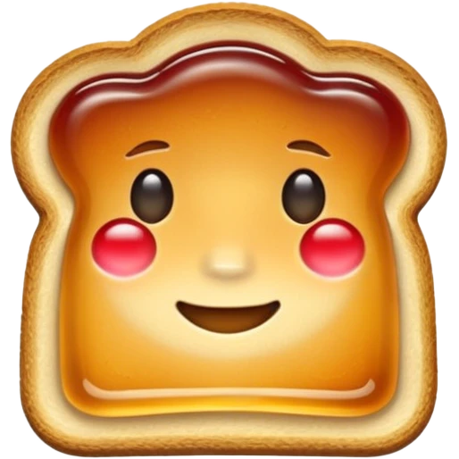 toast with jelly emoji
