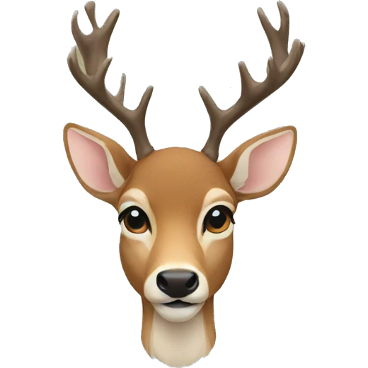 Deer face emoji
