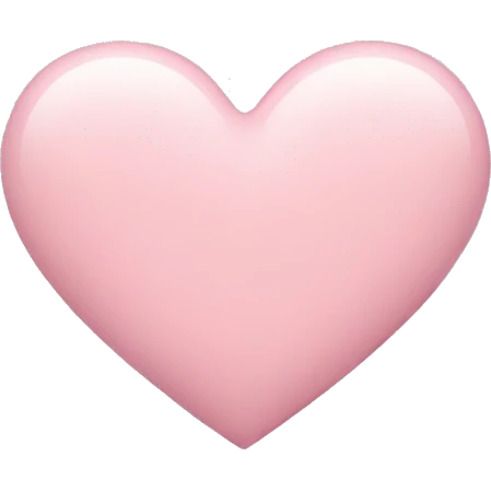 pastel pink heart emoji