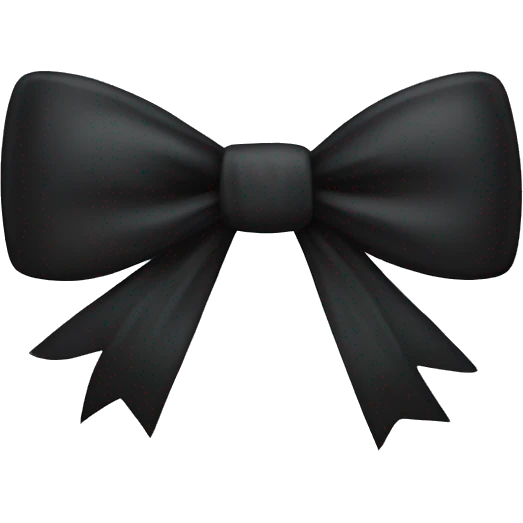 black bow emoji