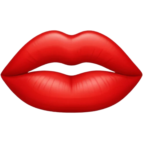 kiss lip print emoji