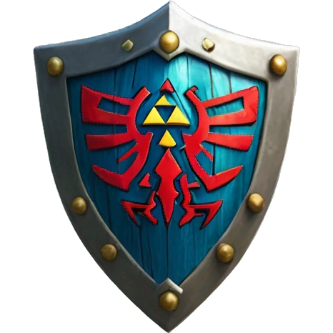 Link's shield from the legend of zelda. Hero of time shield emoji