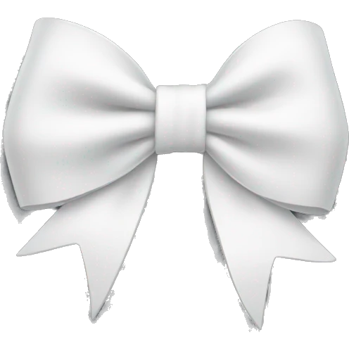 white bow emoji