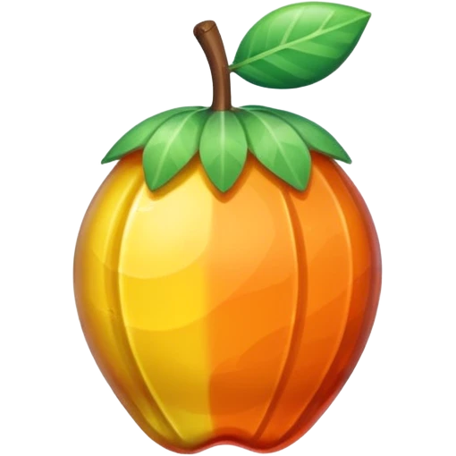 one fruit candy in a colored wrapper emoji