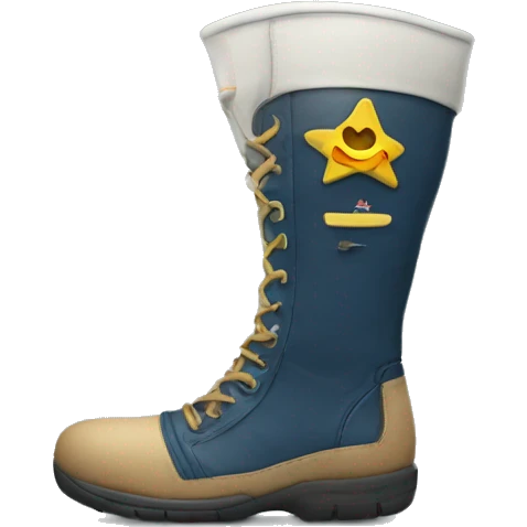 um astronalta com bota emoji