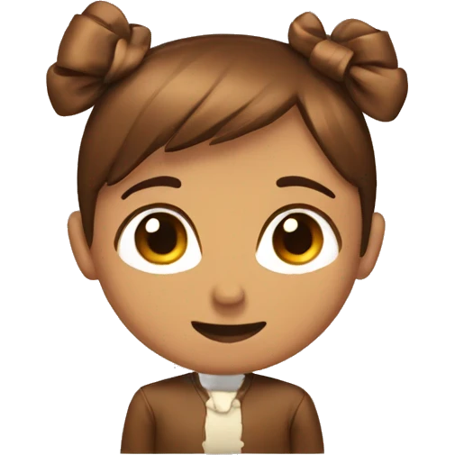 brown bow emoji