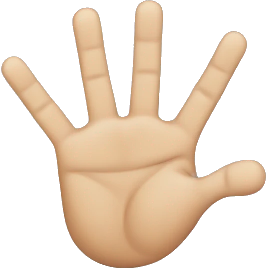 a hand with the second and third fingers crossed, with fingers four and one below and the third finger above emoji