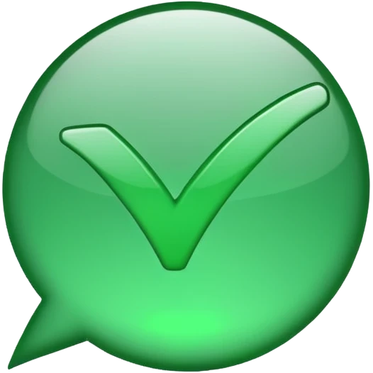 Green check mark no background emoji