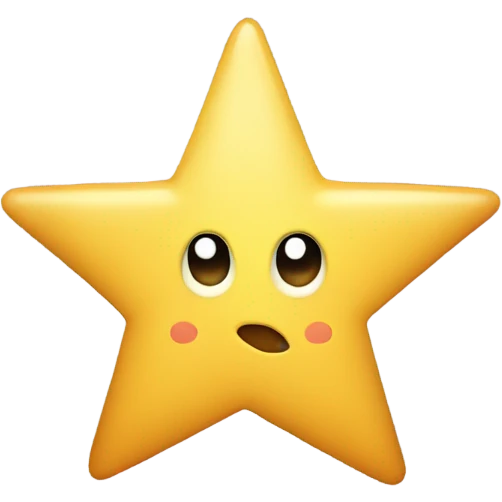 star with a number inside, number from 1 to 6 emoji