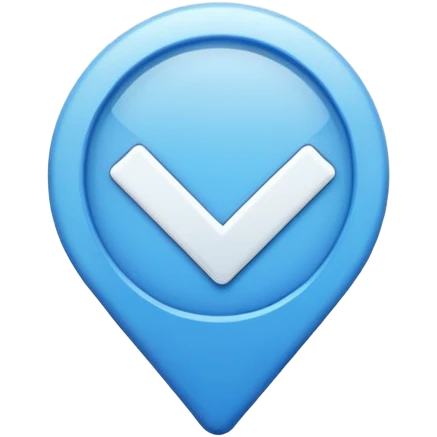 Verificación azul con un chulito blanco  que el emoji s|a emoji