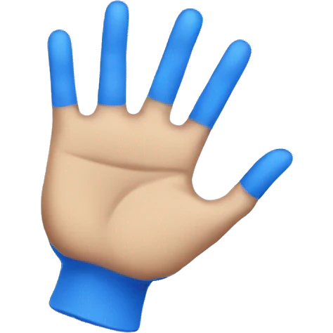  blue hands  emoji