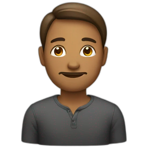 homme avec un dégradé  emoji