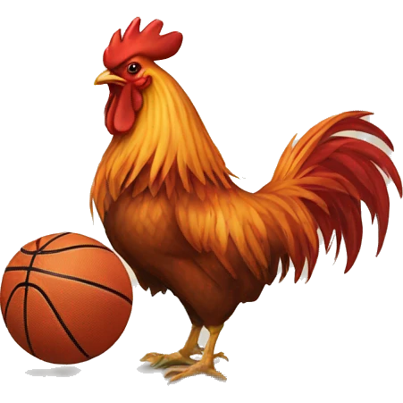 Rooster basketball  emoji