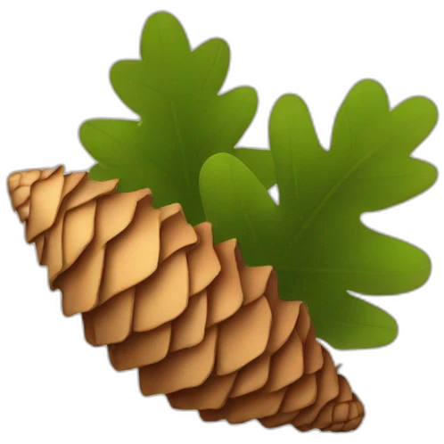 Cedar cone instead of heart petals emoji