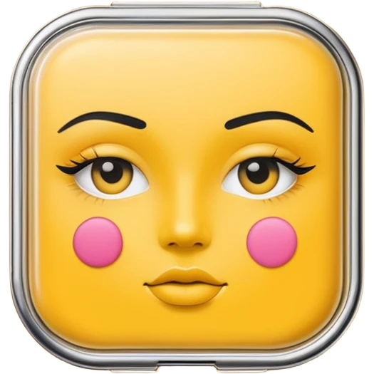 yellow makeup packaging emoji