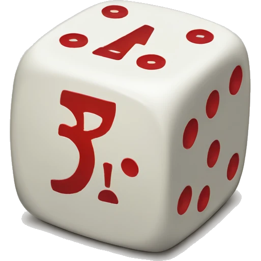 A dice saying risk and rich emoji