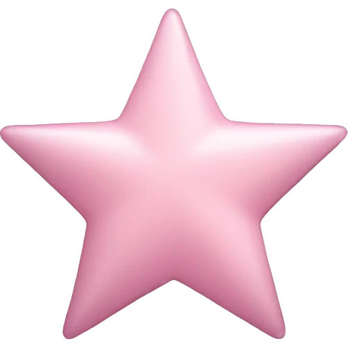 Light pink star detailed emoji