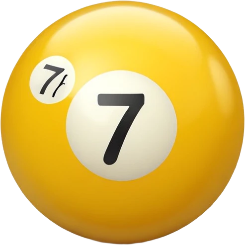 billiard ball 7 number emoji