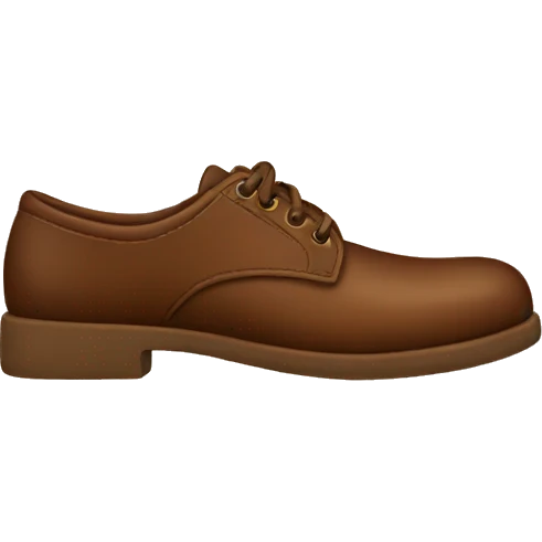 Brown shoes emoji